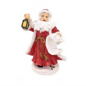 Vintage Santa Claus Checking His List Figurine 5" Christmas Decor